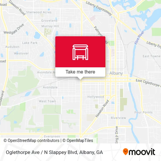 Oglethorpe Ave / N Slappey Blvd map