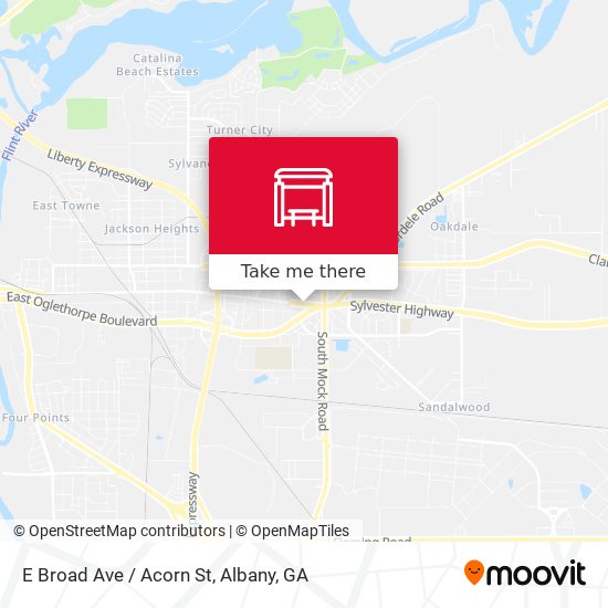 Mapa de E Broad Ave / Acorn St