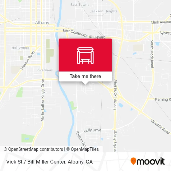 Vick St./ Bill Miller Center map