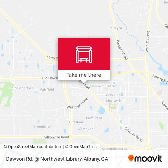 Mapa de Dawson Rd. @ Northwest Library