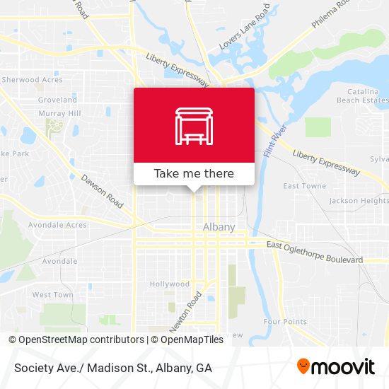 Society Ave./ Madison St. map