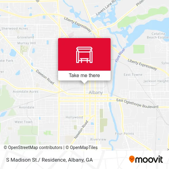 S Madison St./ Residence map