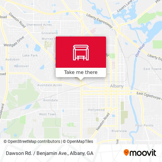 Mapa de Dawson Rd. / Benjamin Ave.
