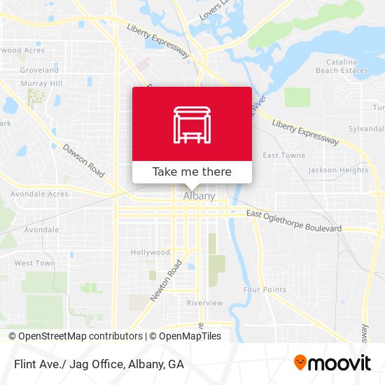 Mapa de Flint Ave./ Jag Office