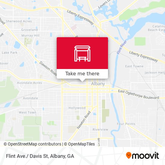 Mapa de Flint Ave./ Davis St