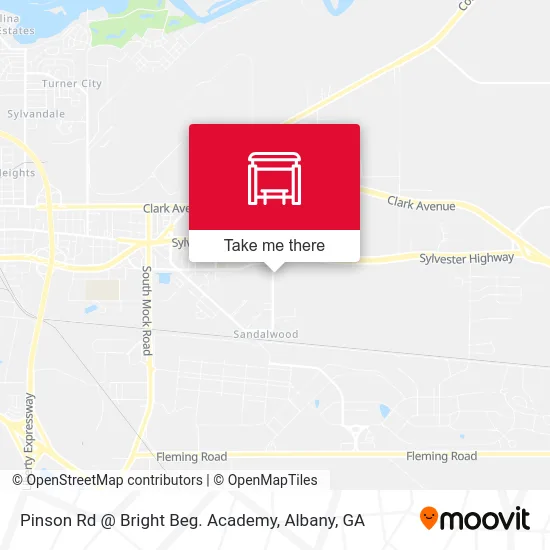 Pinson Rd @ Bright Beg. Academy map
