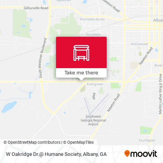 Mapa de W Oakridge Dr.@ Humane Society