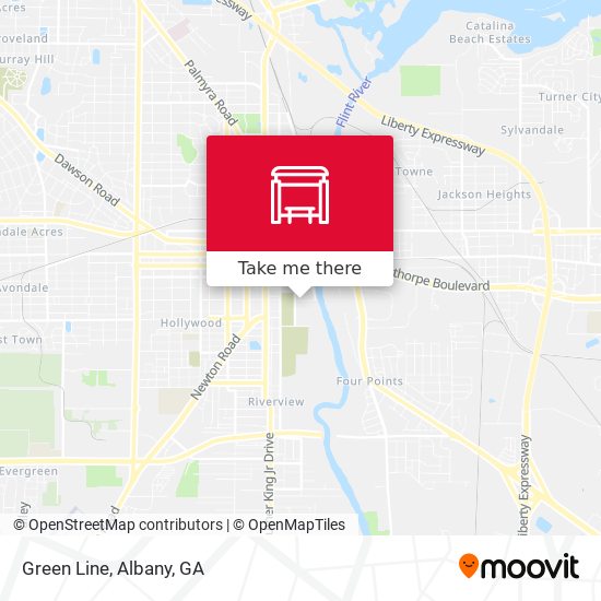 Mapa de Green Line