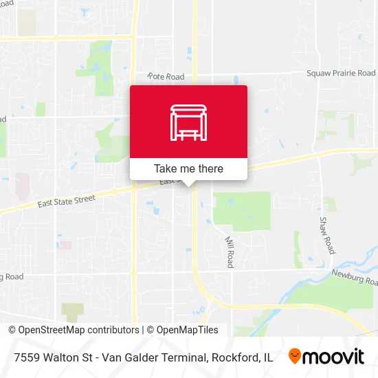 7559 Walton St - Van Galder Terminal map
