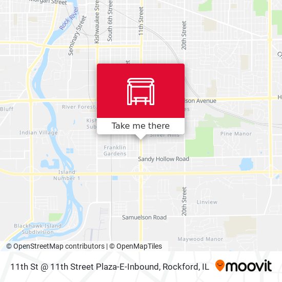 11th St @ 11th Street Plaza-E-Inbound map