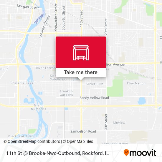 Mapa de 11th St @ Brooke-Nwc-Outbound