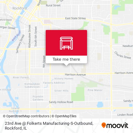 Mapa de 23rd Ave @ Folkerts Manufacturing-S-Outbound