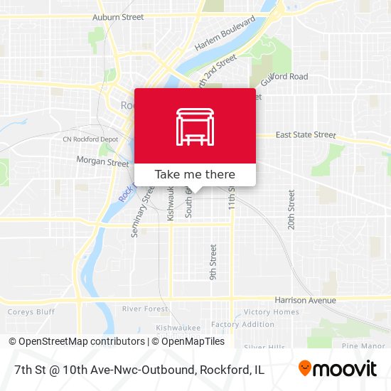 7th St @ 10th Ave-Nwc-Outbound map