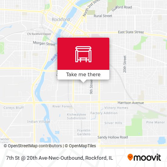 7th St @ 20th Ave-Nwc-Outbound map