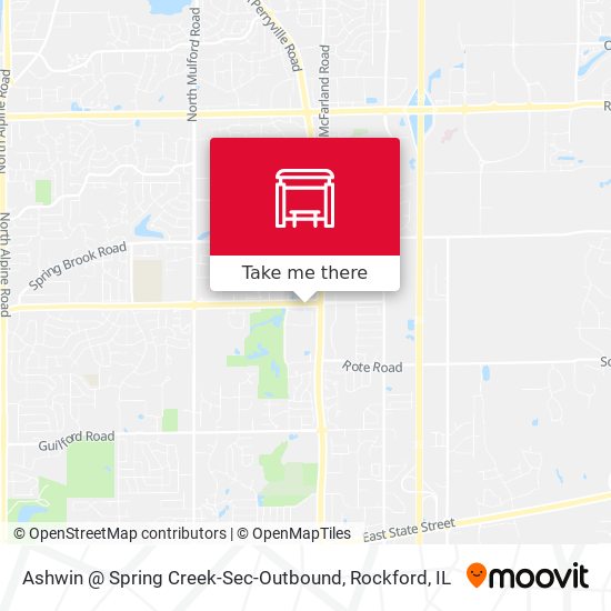 Mapa de Ashwin @ Spring Creek-Sec-Outbound