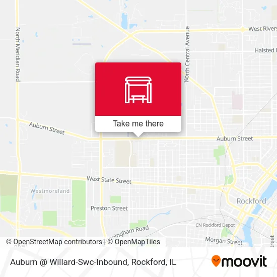 Mapa de Auburn @ Willard-Swc-Inbound