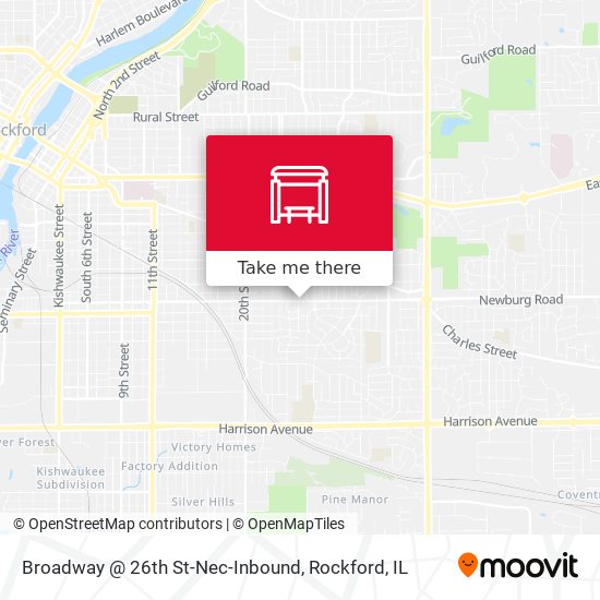 Broadway @ 26th St-Nec-Inbound map