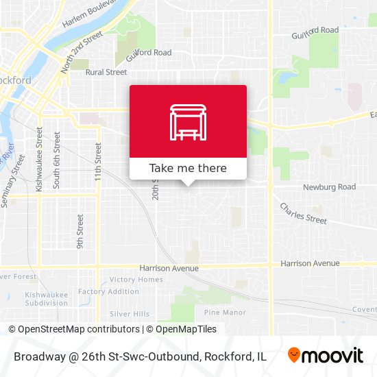 Broadway @ 26th St-Swc-Outbound map