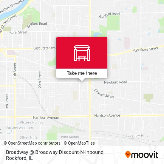 Mapa de Broadway @ Broadway Discount-N-Inbound