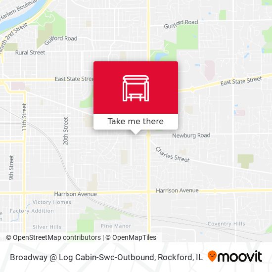 Mapa de Broadway @ Log Cabin-Swc-Outbound