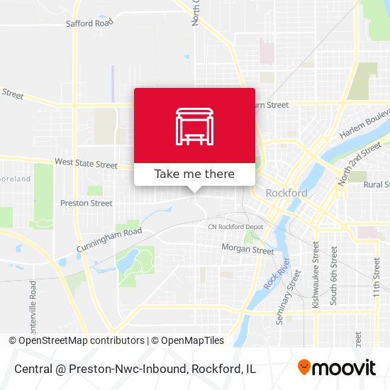 Central @ Preston-Nwc-Inbound map