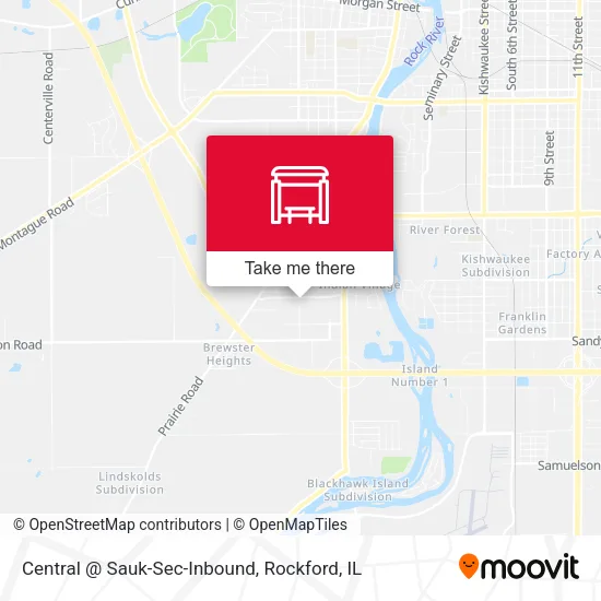 Mapa de Central @ Sauk-Sec-Inbound