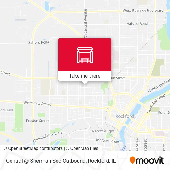 Mapa de Central @ Sherman-Sec-Outbound