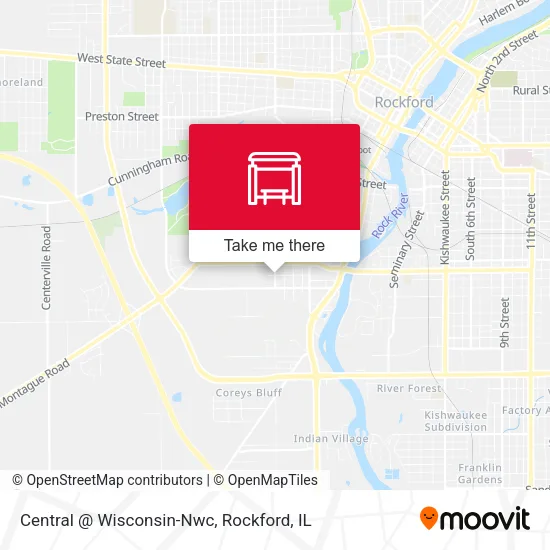Mapa de Central @ Wisconsin-Nwc