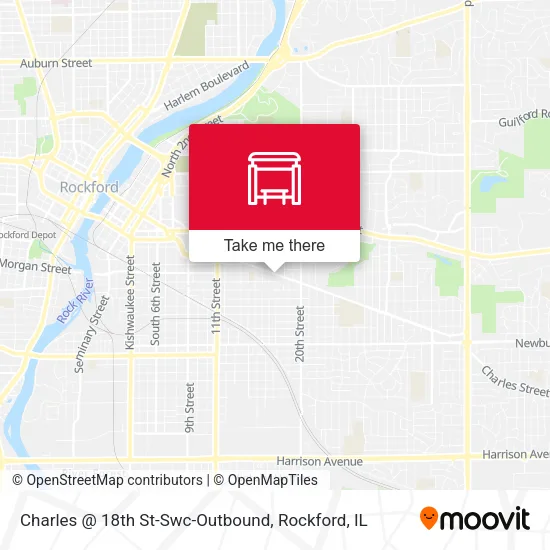 Mapa de Charles @ 18th St-Swc-Outbound