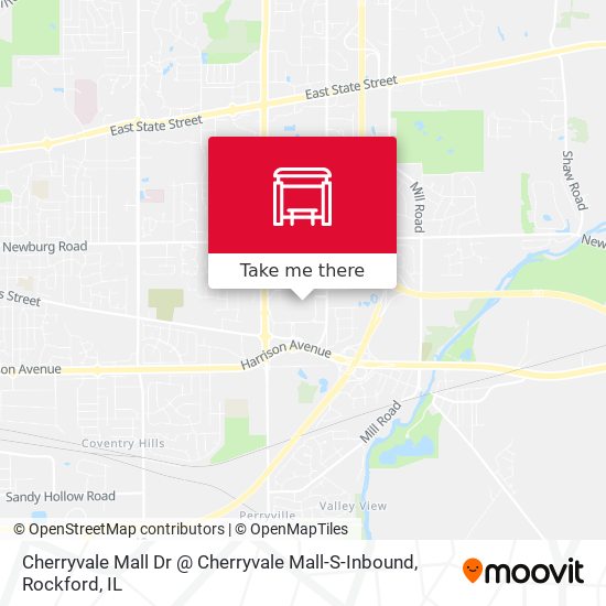 Cherryvale Mall Dr @ Cherryvale Mall-S-Inbound map