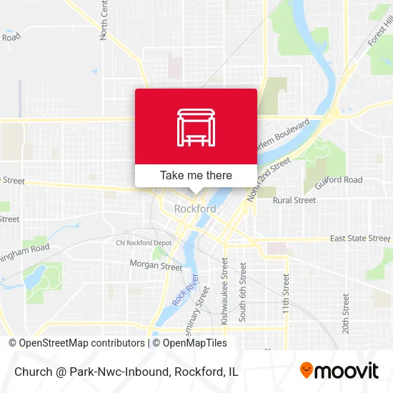 Mapa de Church @ Park-Nwc-Inbound