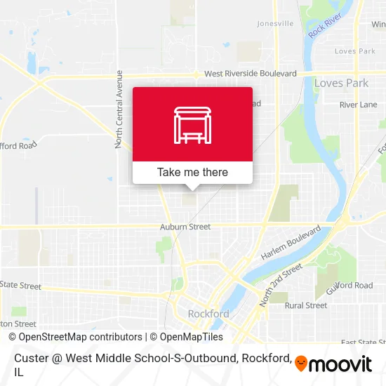 Mapa de Custer @ West Middle School-S-Outbound