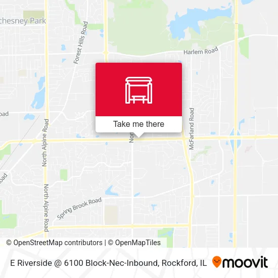 Mapa de E Riverside @ 6100 Block-Nec-Inbound