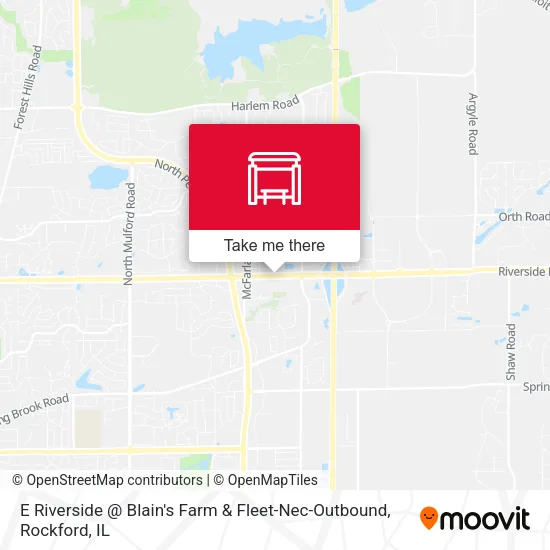 Mapa de E Riverside @ Blain's Farm & Fleet-Nec-Outbound