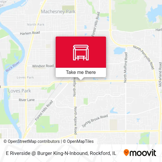 Mapa de E Riverside @ Burger King-N-Inbound