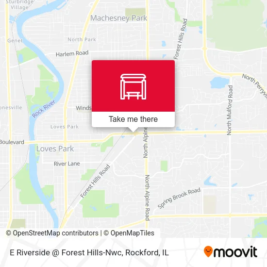 Mapa de E Riverside @ Forest Hills-Nwc