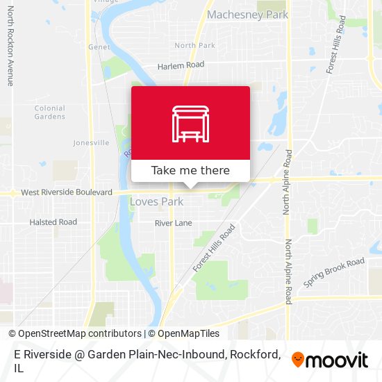 Mapa de E Riverside @ Garden Plain-Nec-Inbound