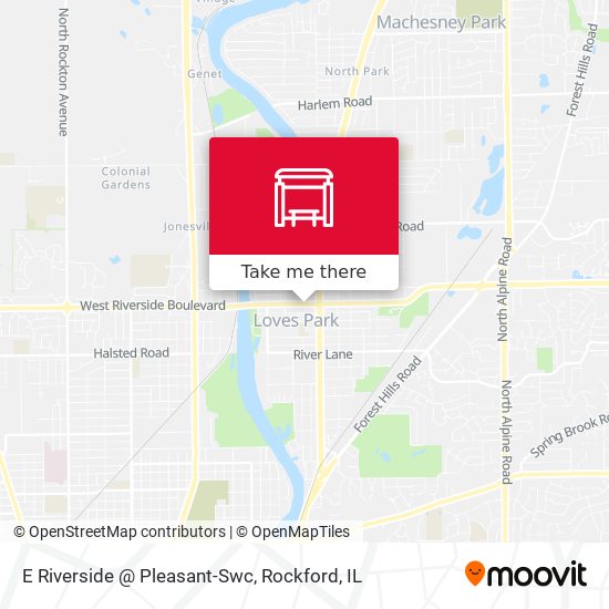 E Riverside @ Pleasant-Swc map