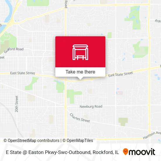 Mapa de E State @ Easton Pkwy-Swc-Outbound