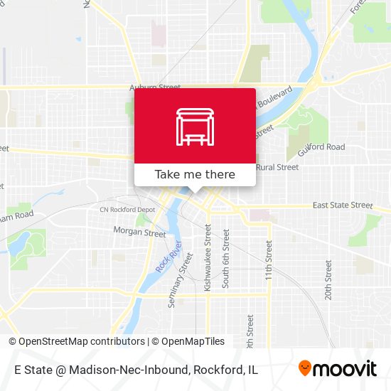 E State @ Madison-Nec-Inbound map