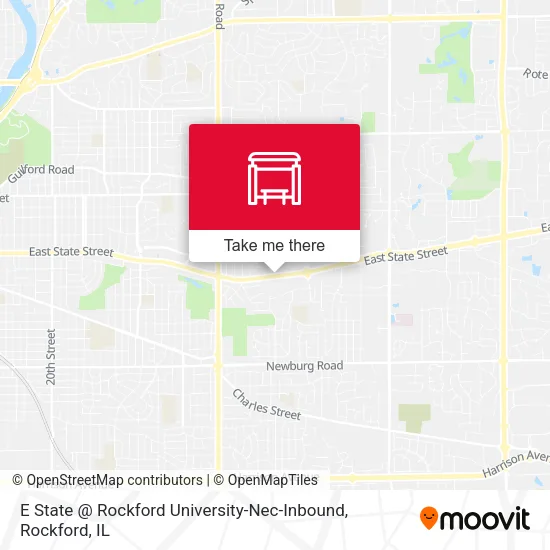 Mapa de E State @ Rockford University-Nec-Inbound