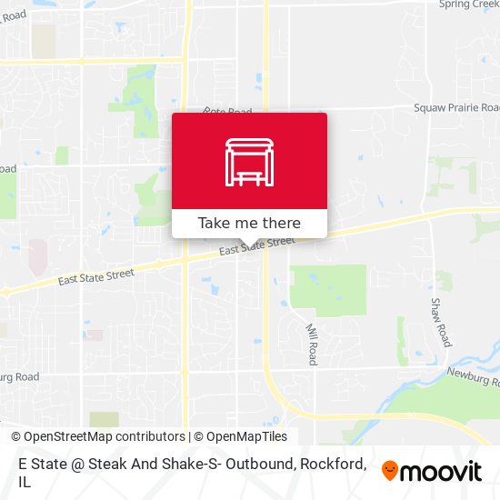 E State @ Steak And Shake-S- Outbound map