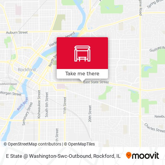 E State @ Washington-Swc-Outbound map