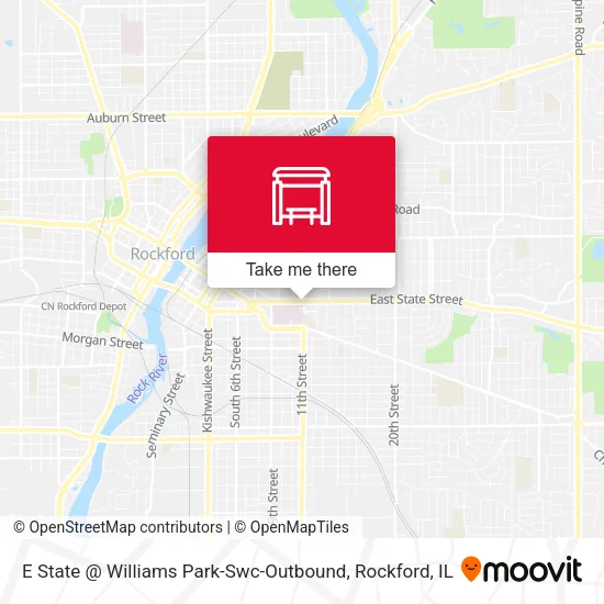 Mapa de E State @ Williams Park-Swc-Outbound