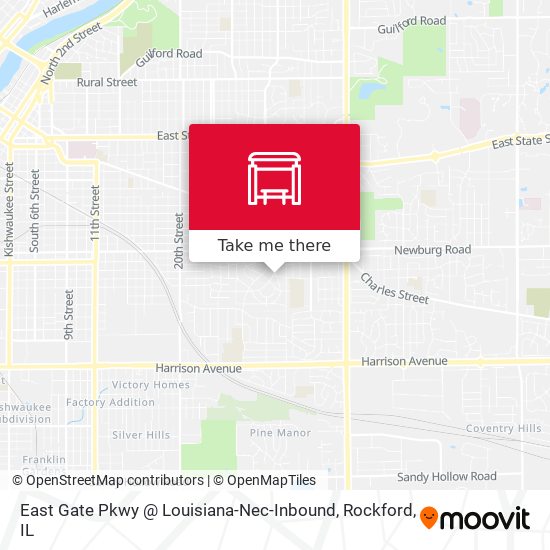 East Gate Pkwy @ Louisiana-Nec-Inbound map