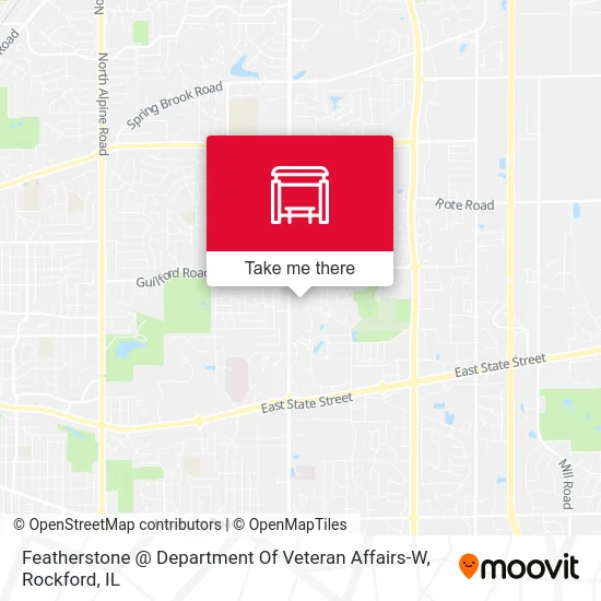 Featherstone @ Department Of Veteran Affairs-W map