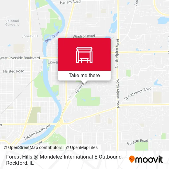 Forest Hills @ Mondelez International-E-Outbound map