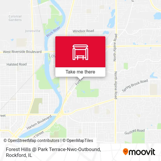 Mapa de Forest Hills @ Park Terrace-Nwc-Outbound