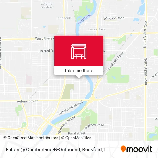 Mapa de Fulton @ Cumberland-N-Outbound