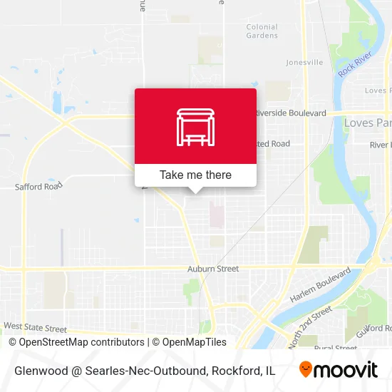 Mapa de Glenwood @ Searles-Nec-Outbound